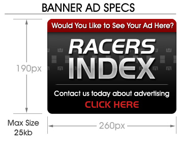 Racers Index Banner Advertising